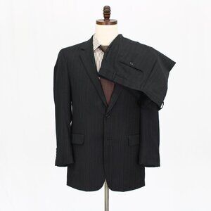 Jos. A. Bank 41R 35x30 Gray Striped 2-Button Suit R461